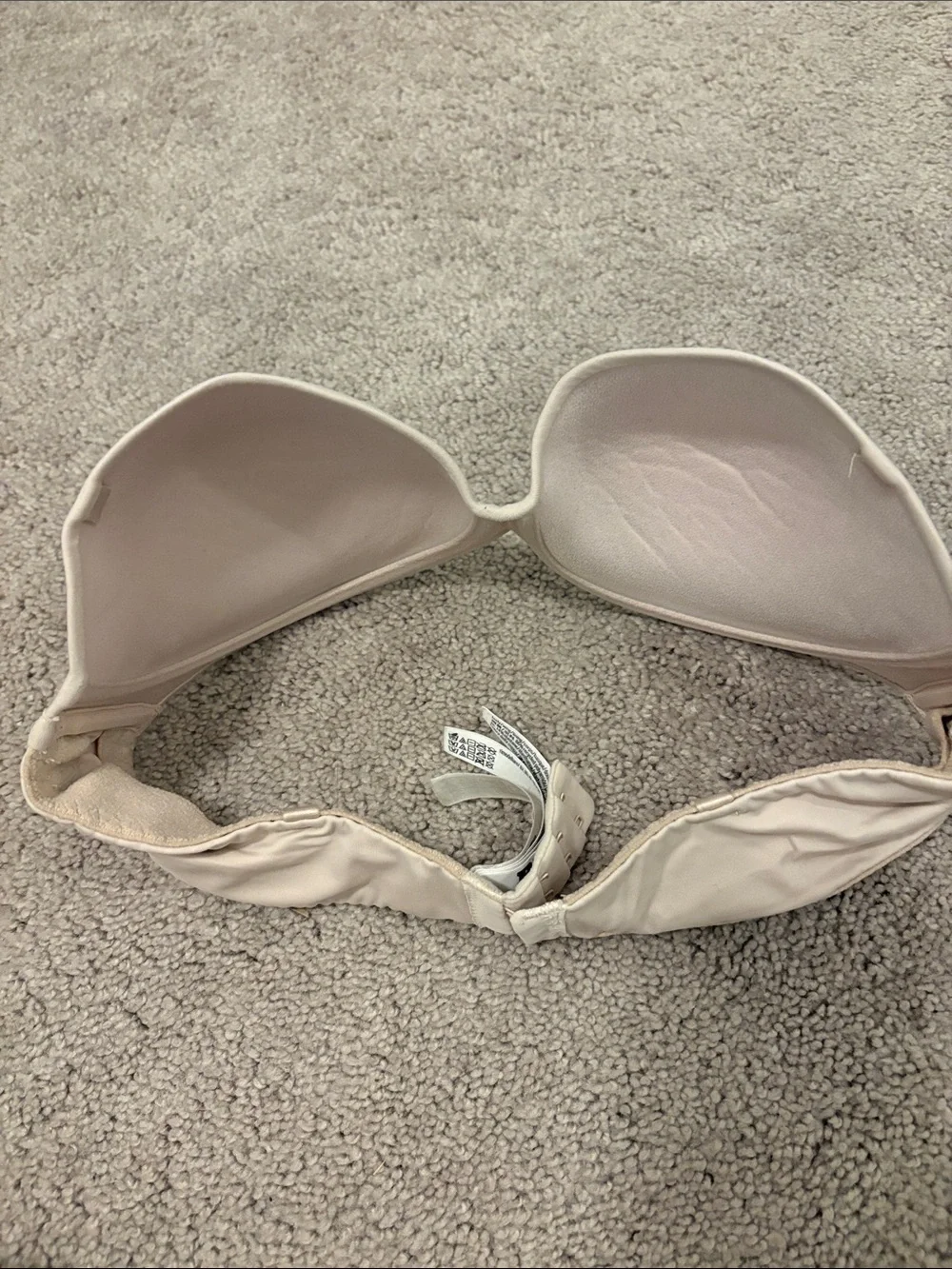 PINK Victoria's Secret Strapless Bandeau Bra - Nude